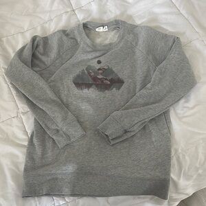 Gray Graphic Men's Sweater